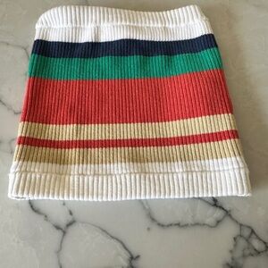 RVCA Multicolor Ribbed Knit tube top